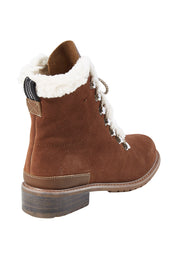 Product shot of the Billington Waterproof Boot in colour Oak, from the back