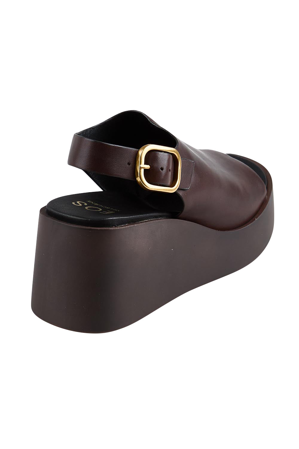 Product shot of the Ariani Sandal - Chestnut in colour Chestnut, from the back
