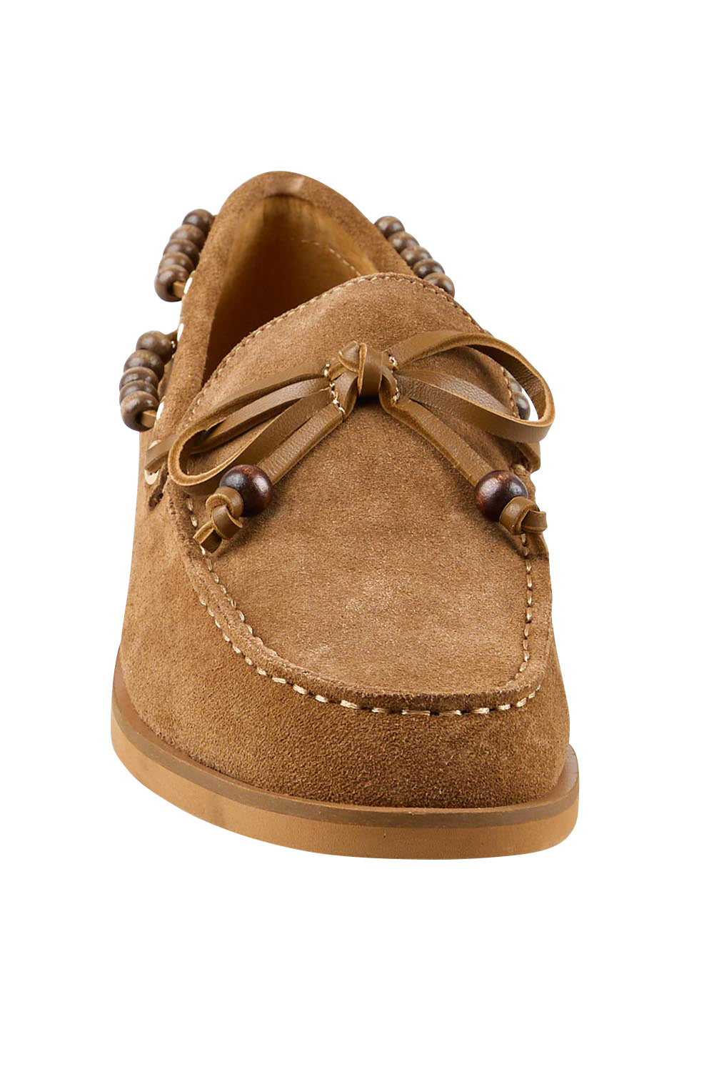 Product shot of the Foressa Flat - Pecansuede in colour Pecansuede, showing detail