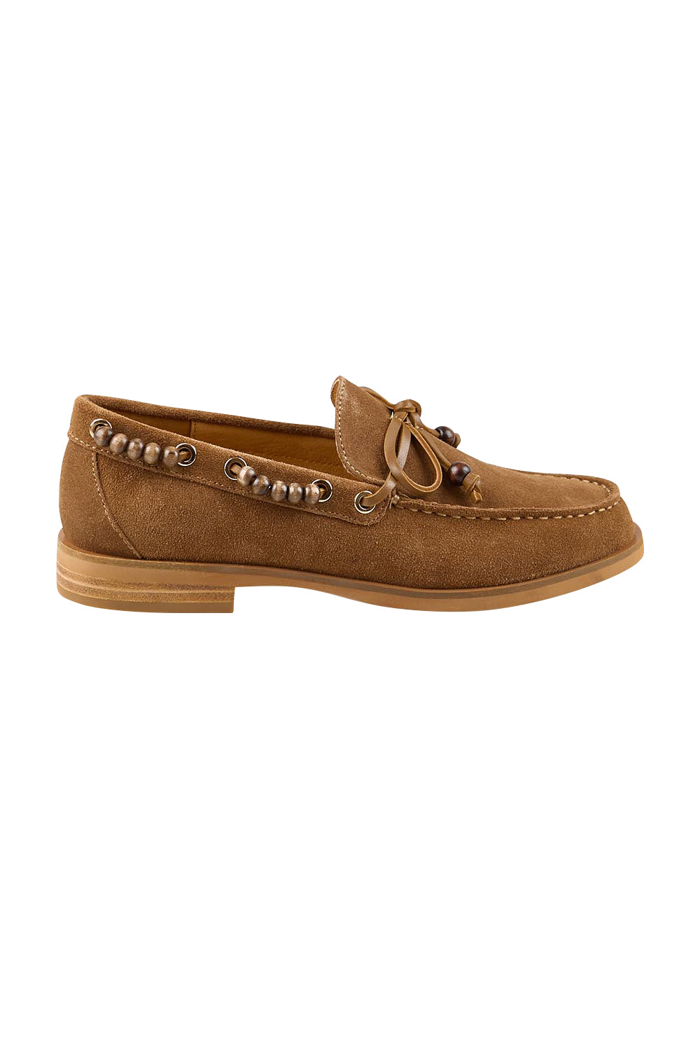 Product shot of the Foressa Flat - Pecansuede in colour Pecansuede, from the front