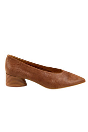 Product shot of the Hatten Heel - Coconut in colour Coconut, from the front