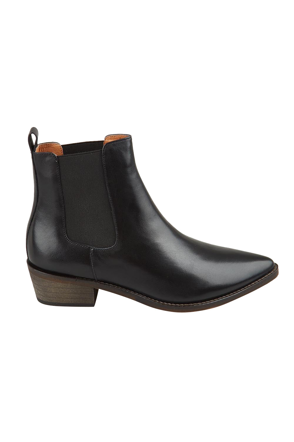 Zenar Leather Ankle Boot - Black
