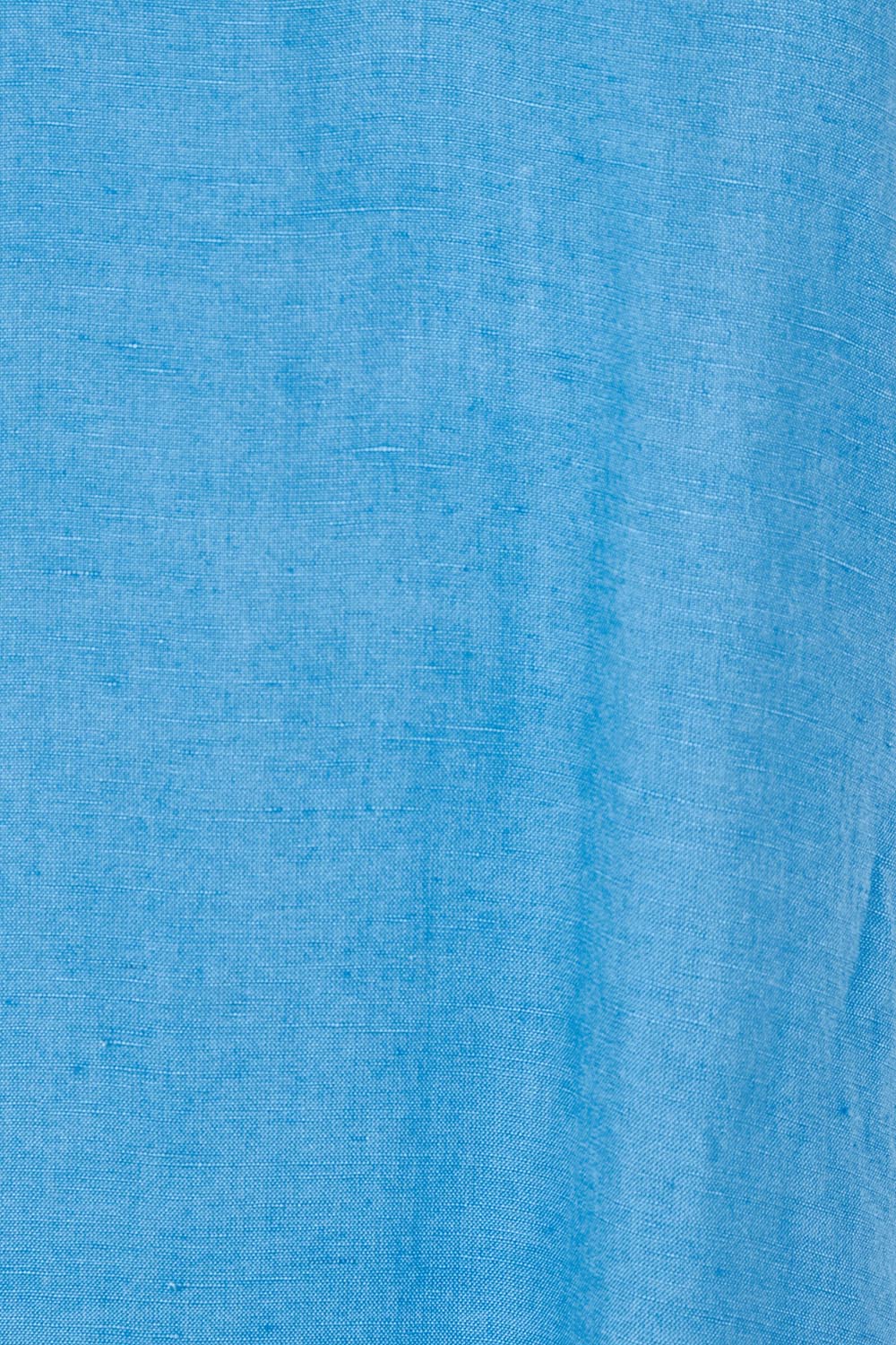 Product shot of the Linen Blend Solid Shift Dress in colour Blue (Blue), detail