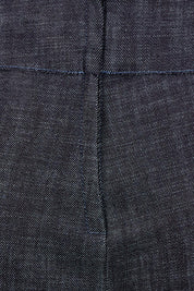 Product shot of the Lisa Denim Crop Pant in colour Denim (Blue), detail