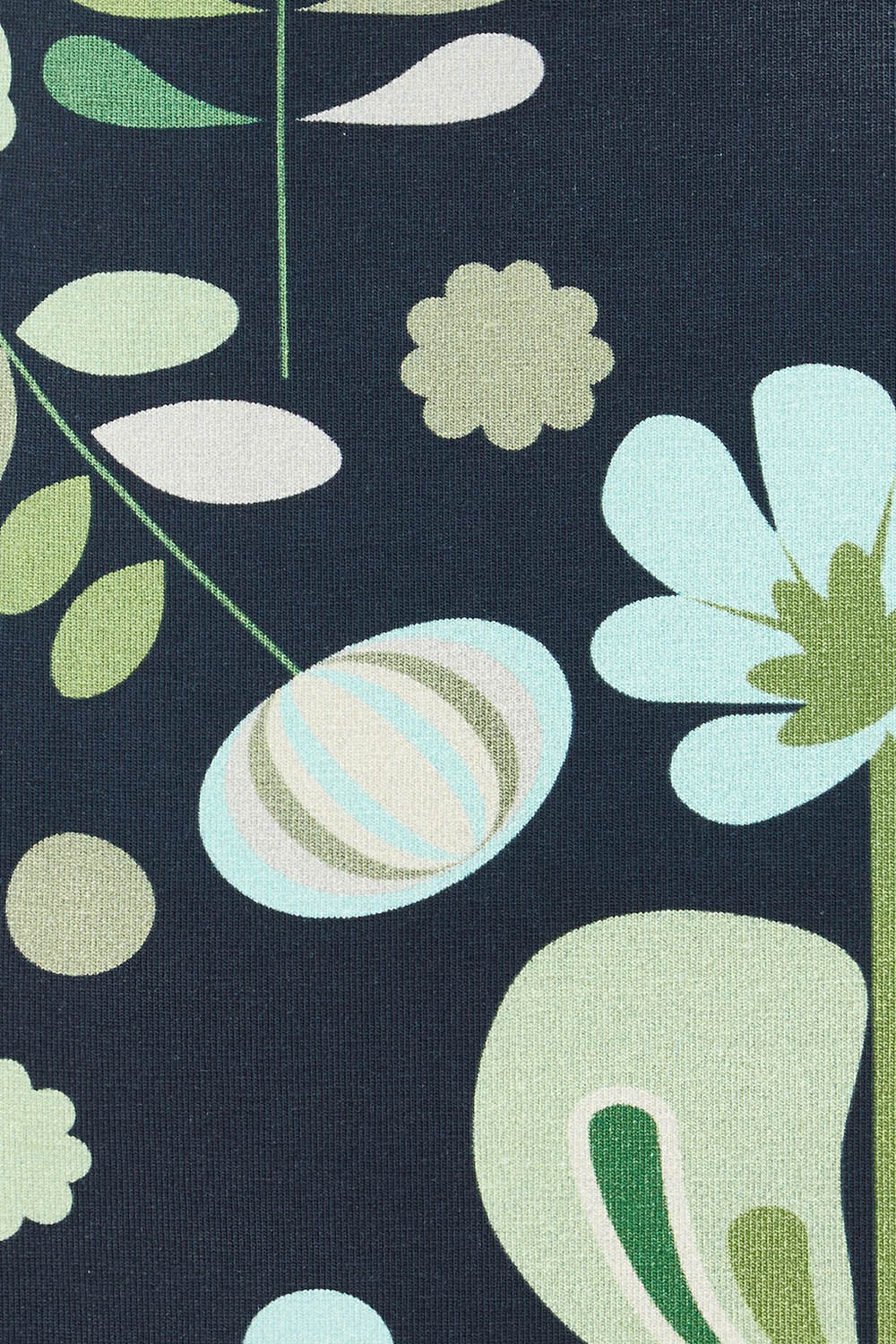 Product shot of the Bobby Cotton Jersey Dress in colour Arugreen (Black), detail