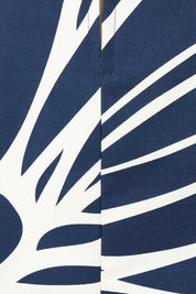 Product shot of the Avril Cotton Skirt in colour Indigo (Blue), detail