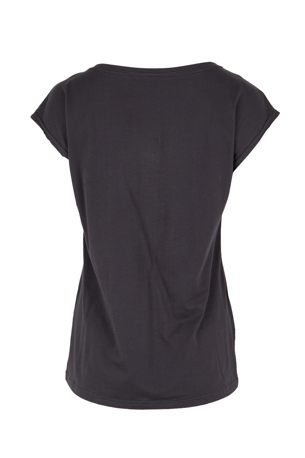 Product shot of the Bobby Top - Smoke in colour Smoke, from the back