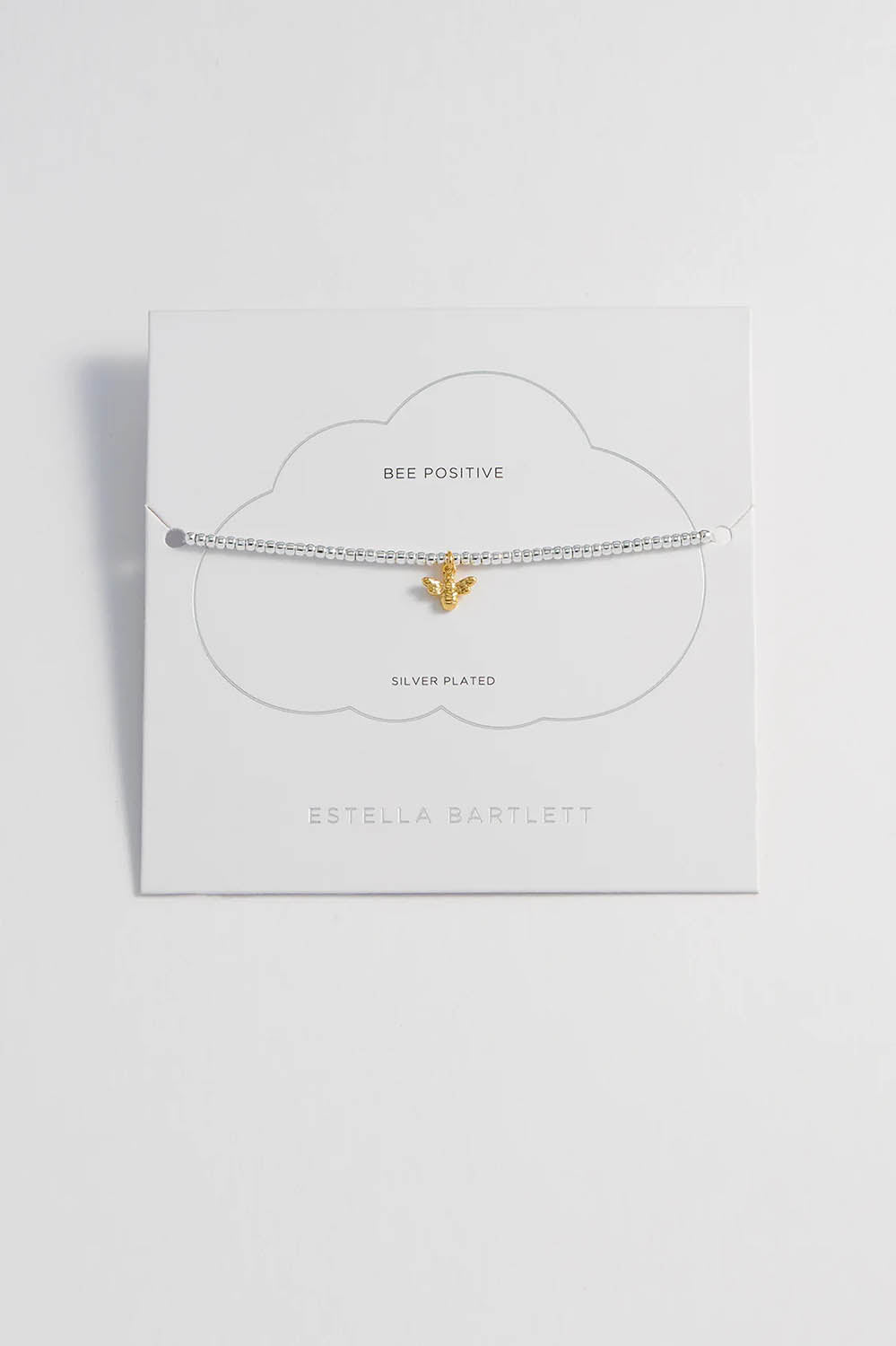 Product shot of the Laila Bee Bracelet in colour Silver (Metallics), detail