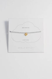 Product shot of the Laila Bee Bracelet in colour Silver (Metallics), detail
