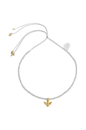 Product shot of the Laila Bee Bracelet in colour Silver (Metallics), from the front