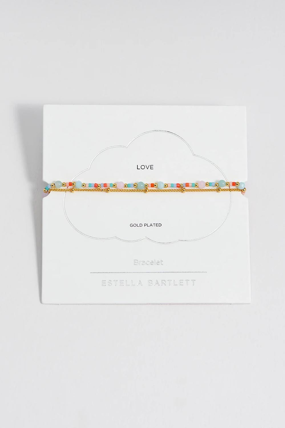 Product shot of the Mini Mixed Duo Chain Bracelet – Goldmulti in colour Goldmulti, from the front
