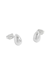 Product shot of the Mini Teardrop Earrings – Silver in colour Silver, from the front