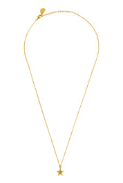 Product shot of the Blue Star Necklace in colour Gold (Metallics), from the front