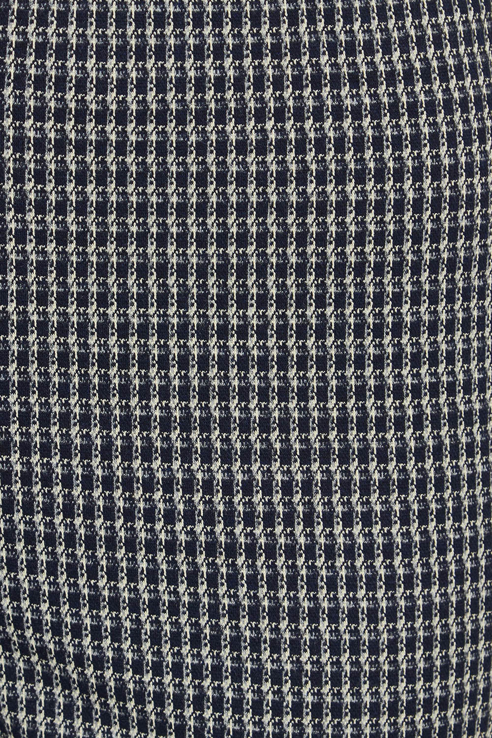 Product shot of the Pic Of The Bunch Straight Trouser in colour Steelcheck (Black), detail