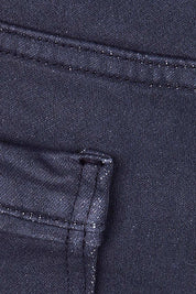 Product shot of the Final Stretch Jogger in colour Denim (Blue), detail