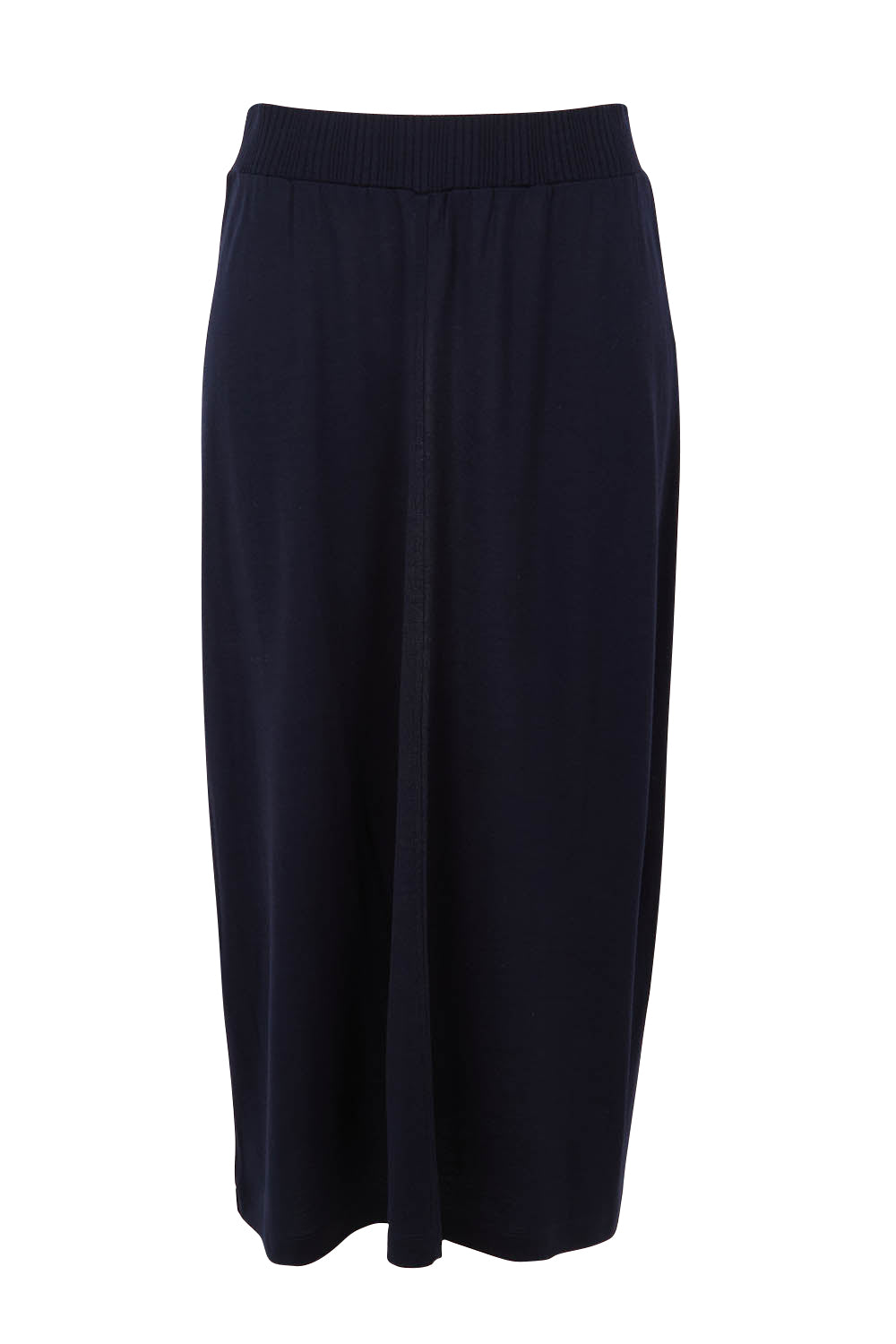 Product shot of the A Game Merino Skirt in colour Futuredusk (Blue), from the front