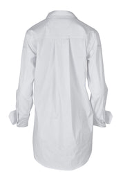Product shot of the Hand Cuffs Shirt in colour White (White), from the back
