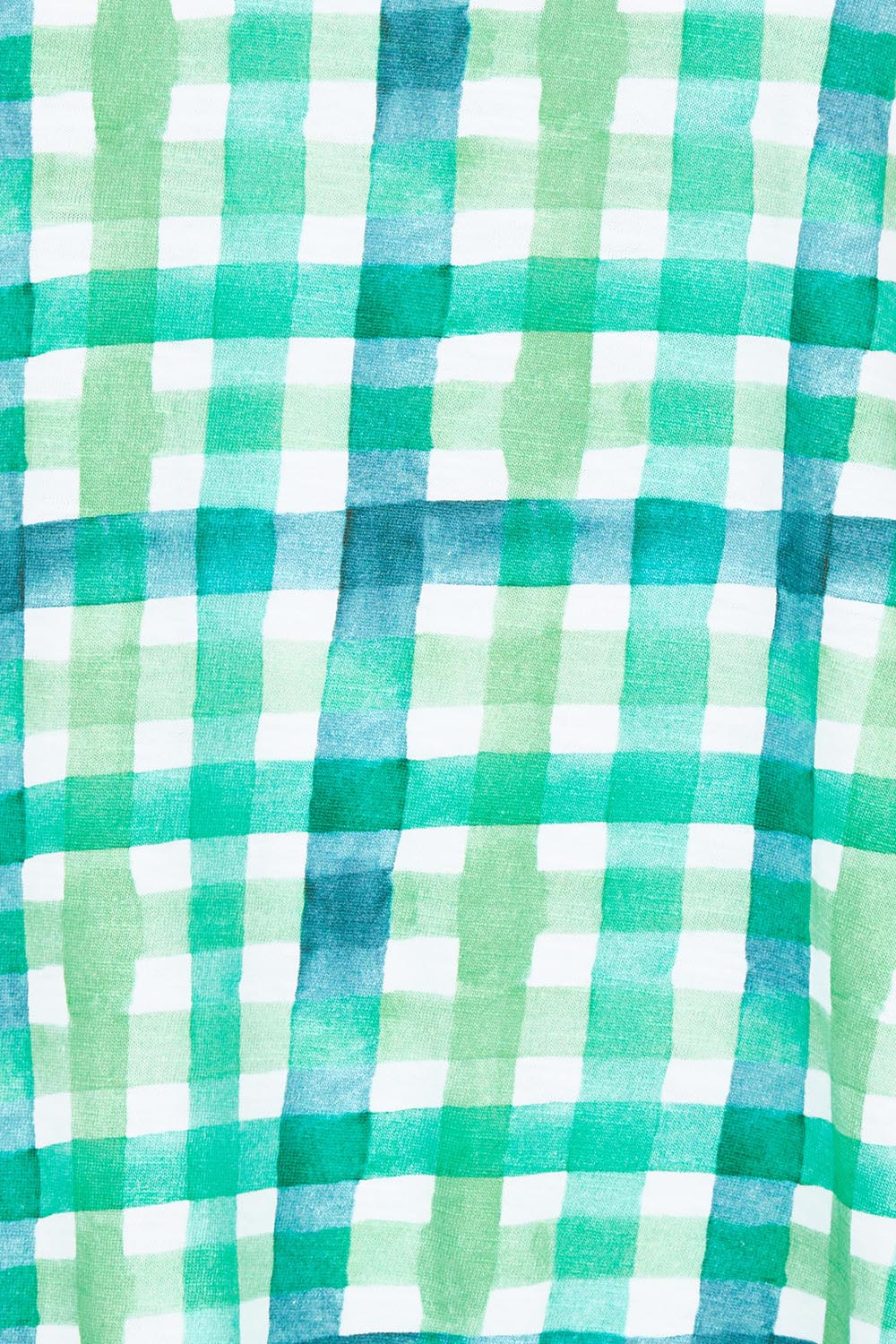 Product shot of the Vs So Fine Cotton Tee in colour Edgy (Green), detail