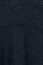 Product shot of the Merino Shear Ecstasy Dress in colour Truenavy (Blue), detail