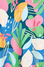 Product shot of the Here Comes The Summer Cotton Dress in colour Distract, detail