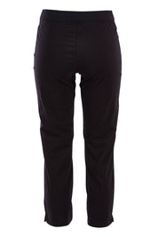 Product shot of the Fuss Free 7/8 Pant in colour Black (Black), from the back