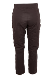 Product shot of the Fuss Free 7/8 Pant – Sable in colour Sable, from the back