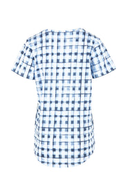 Product shot of the Here Comes Summer Tee – Checkers in colour Checkers, from the back
