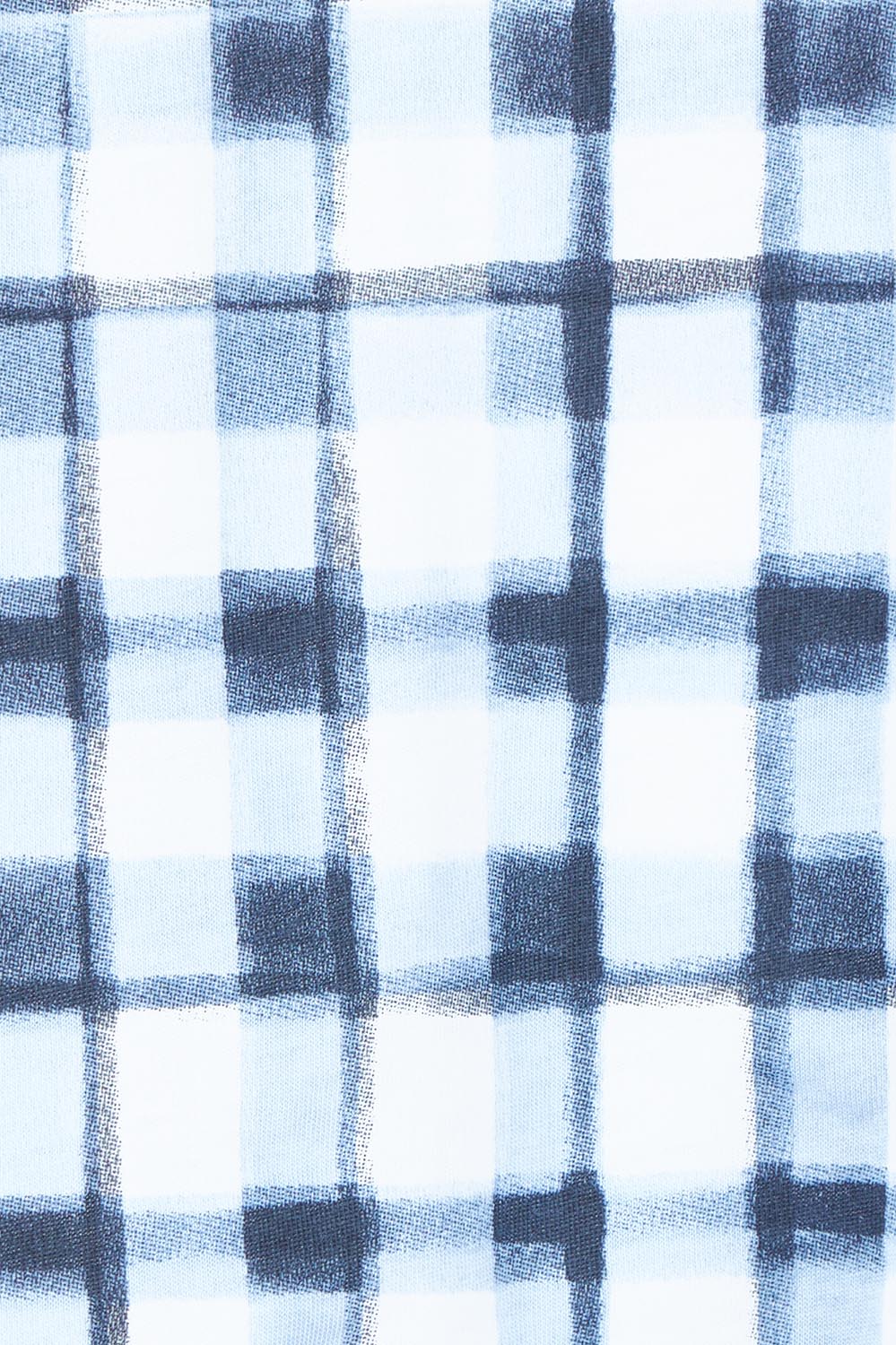 Product shot of the Here Comes Summer Tee – Checkers in colour Checkers, showing detail