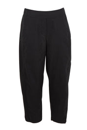 Product shot of the Pump It Up Pant – Black in colour Black, from the front