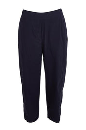 Product shot of the Pump It Up Pant – Navy in colour Navy, from the front