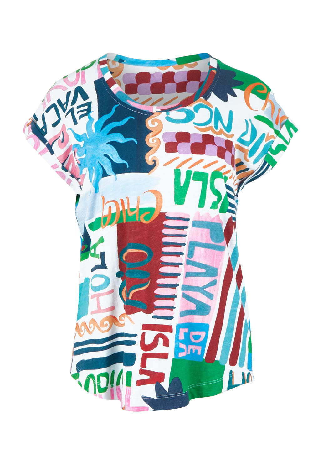 Product shot of the Role Model Tee – Chica in colour Chica, from the front