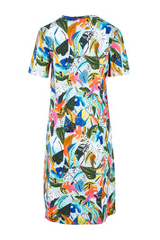 Product shot of the Here Comes Summer Dress – Lyrical in colour Lyrical, from the back