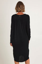 Shear Perfection Merino Wool Dress – Black