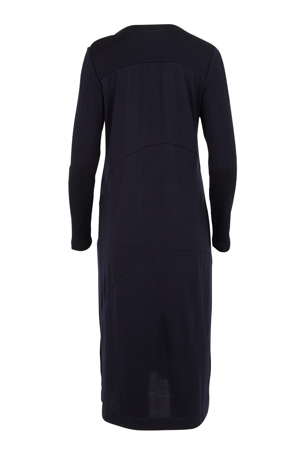 Product shot of the Upper Cut Dress in colour Nightsky (Blue), from the back