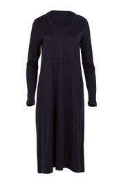 Product shot of the Upper Cut Dress in colour Nightsky (Blue), from the front