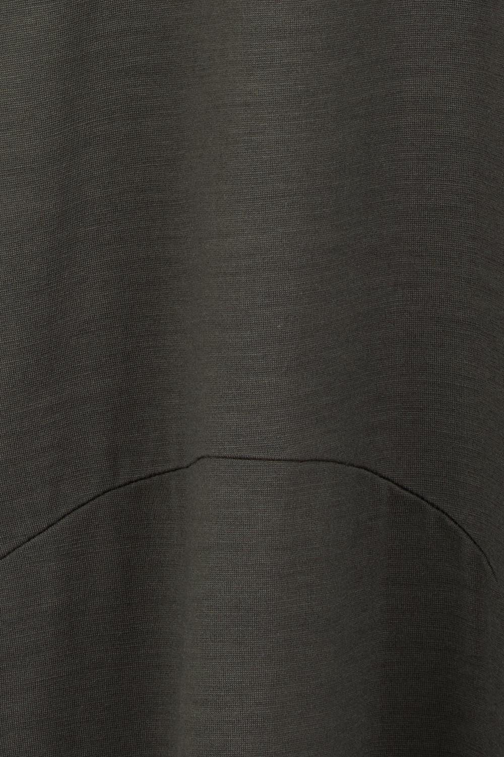 Product shot of the Upper Cut Dress in colour Olive (Green), detail