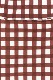 Product shot of the Tee Riffic Skirt – Checkit in colour Checkit, showing detail