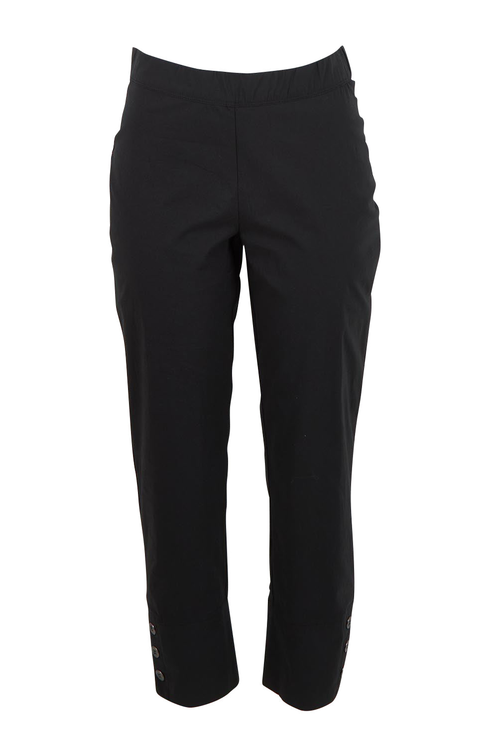 Product shot of the Perfect Balance Pant – Black in colour Black, from the front