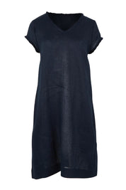 Product shot of the V Festival Dress – Truenavy in colour Truenavy, from the front