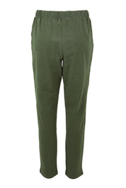 Product shot of the Elements Monday Cotton Pant in colour Khaki (Green), from the back