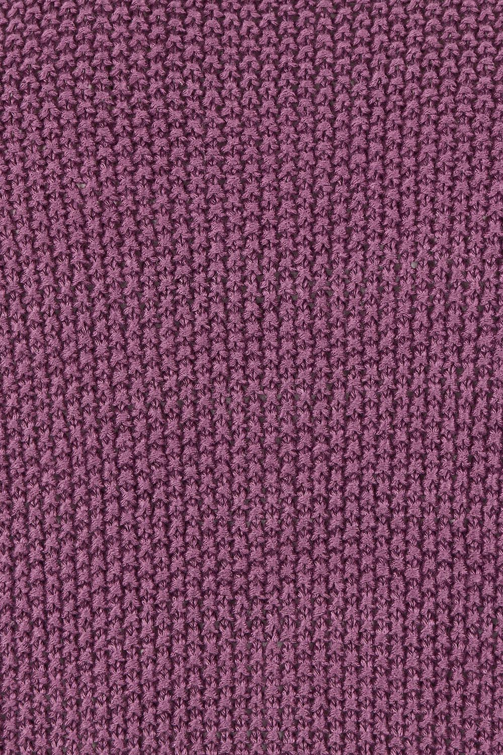 Product shot of the Blair Short Sleeve Knit – Plum in colour Plum, showing detail