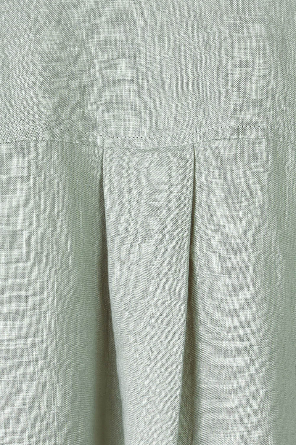 Product shot of the Sorrento Shirt in colour Sagegreen (Green), detail
