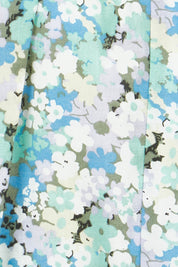 Product shot of the Rosette Floral Skirt in colour Rosette (Blue), detail