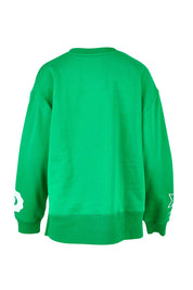 Product shot of the State League Cotton Crew in colour Green (Green), from the back