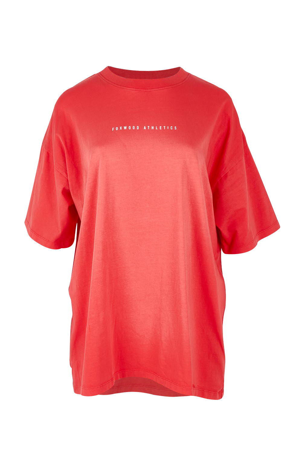 Product shot of the Leisure Captain Cotton Tee in colour Red (Red), from the front