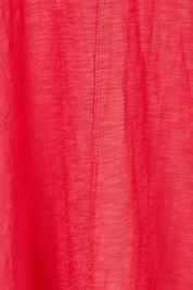 Product shot of the Leisure Recovery Cotton Dress in colour Red (Red), detail