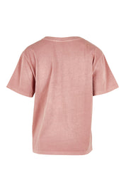 Product shot of the Pomegranate Cotton Tee in colour Ashrose (Pink), from the back