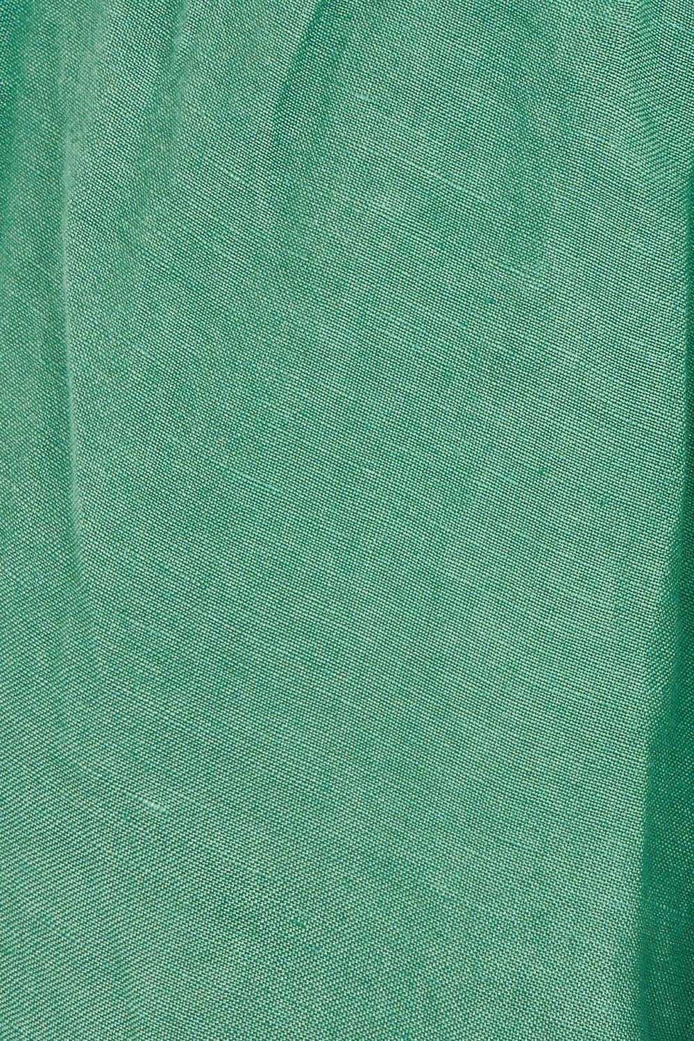 Product shot of the Elemental Linen Blend Pant in colour Deepgrass (Green), detail