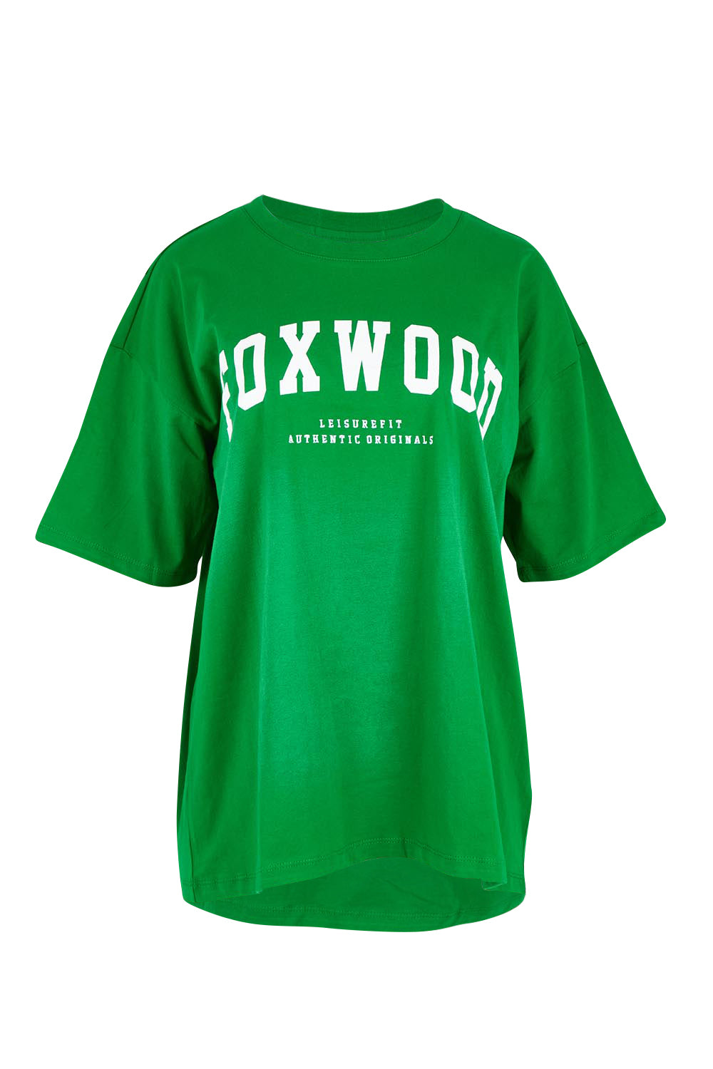 Product shot of the Interval Cotton Tee in colour Green (Green), from the front