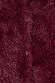 Product shot of the Kenny Button Cardi in colour Windwine (Red), detail